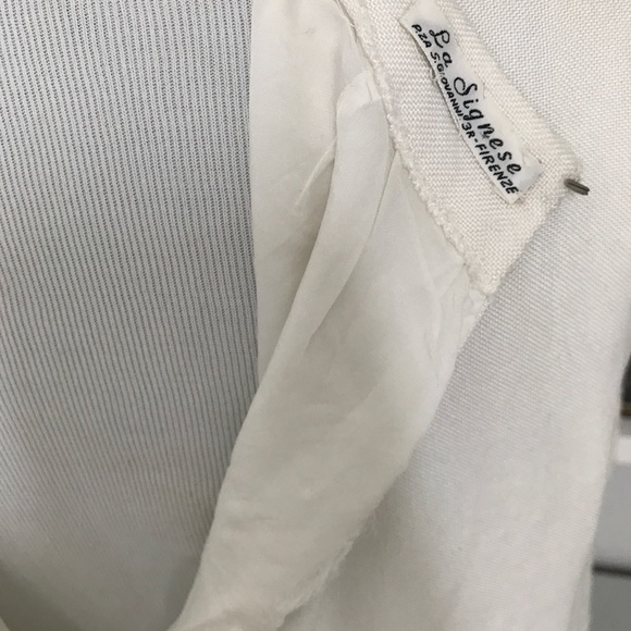 Vintage Italian Woven Ribbon and Linen Dress - Picture 7 of 8